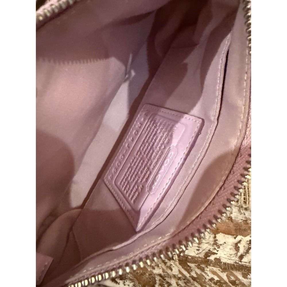 Coach Signature Mini Demi Bag Canvas Leather Bubblegum Pink 6094 Y2K Vintage - Picture 15 of 16